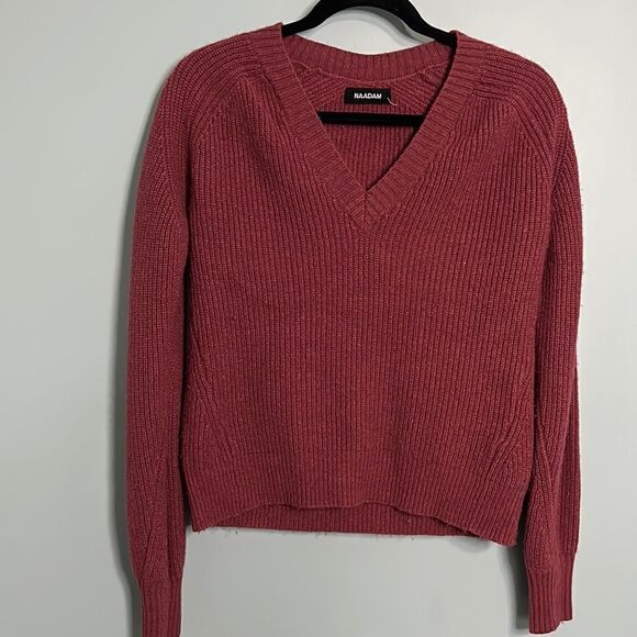 NAADAM Merino Wool V Neck Sweater - Picture 1 of 8